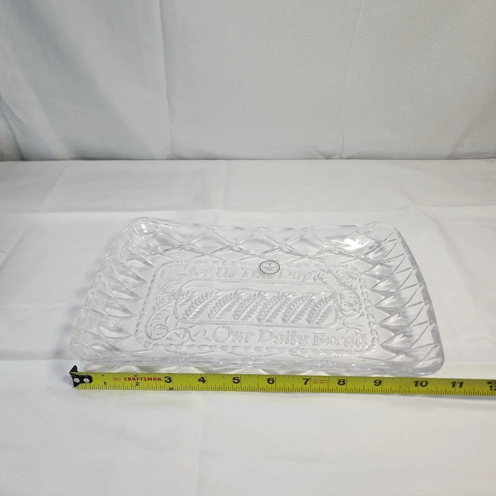 Vintage Fifth Ave Muirfield Crystal Gla Tray 